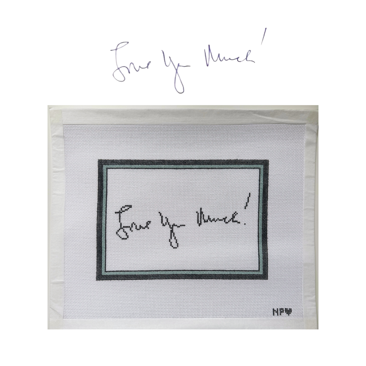 5 x 7 Handwriting Round