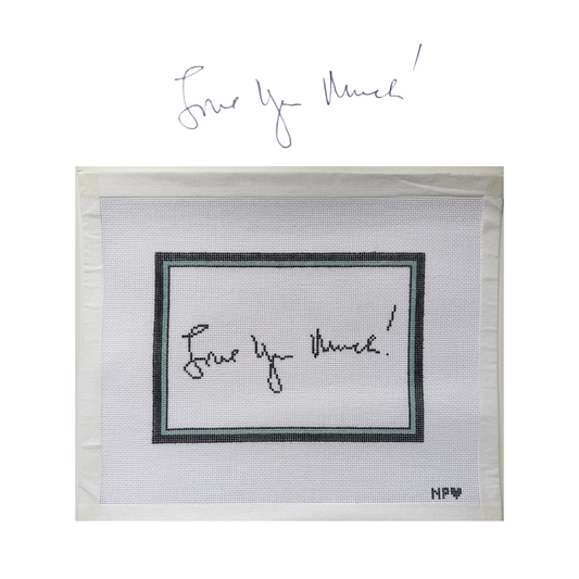 5 x 7 Handwriting Round